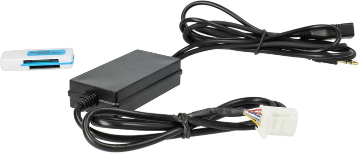 vhbw AUX Line In Adapter Kabel KFZ Radio kompatibel mit Toyota Yaris 2006-2010 Auto, Fahrzeug, USB