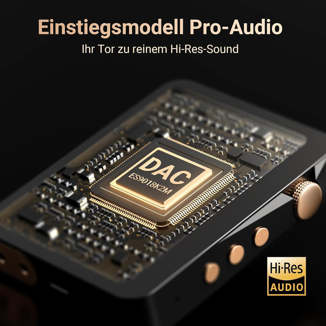 MECHEN 128GB Hi Res MP3 Player Bluetooth, Verlustfreier Hochauflösender Digitaler Ton, DSD DAC FLAC