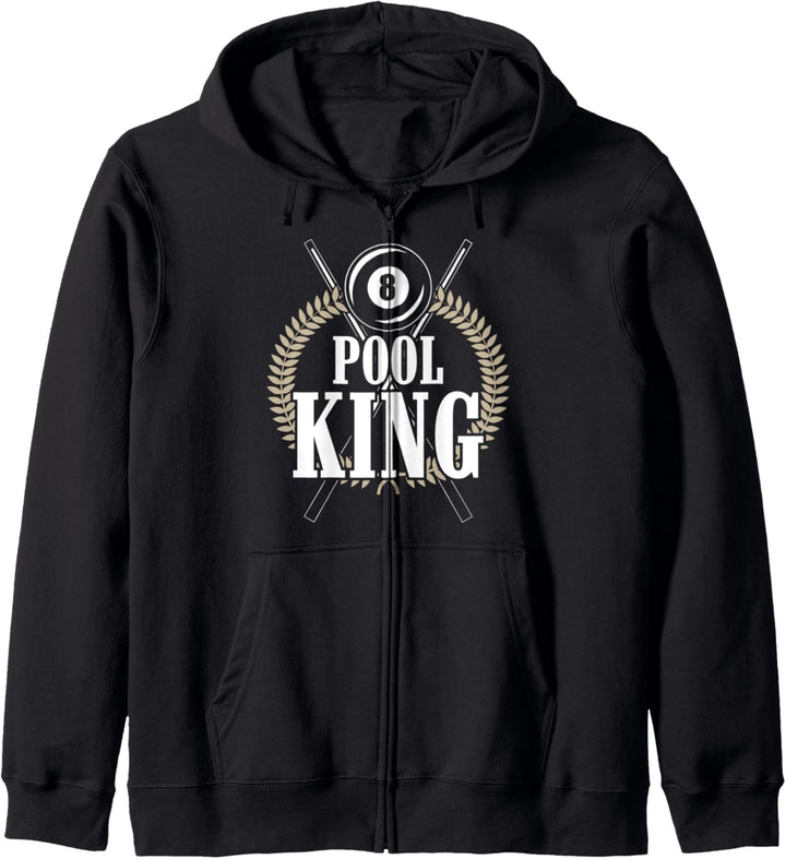 Pool King Billiards Snooker Player Kapuzenjacke