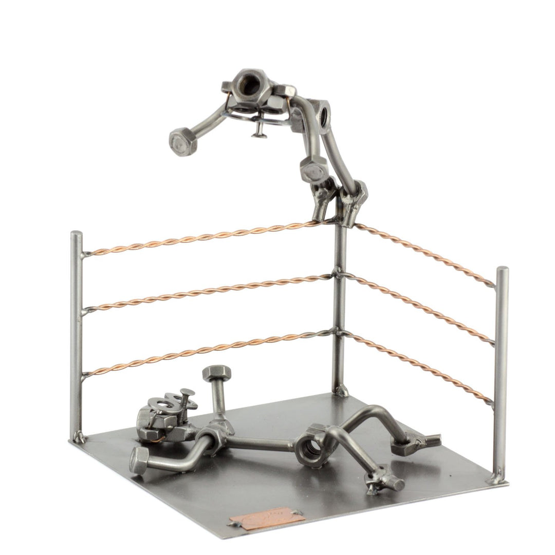 Steelman24 I Schraubenmännchen Wrestling I Made in Germany I Handarbeit I Geschenkidee I Stahlfigur