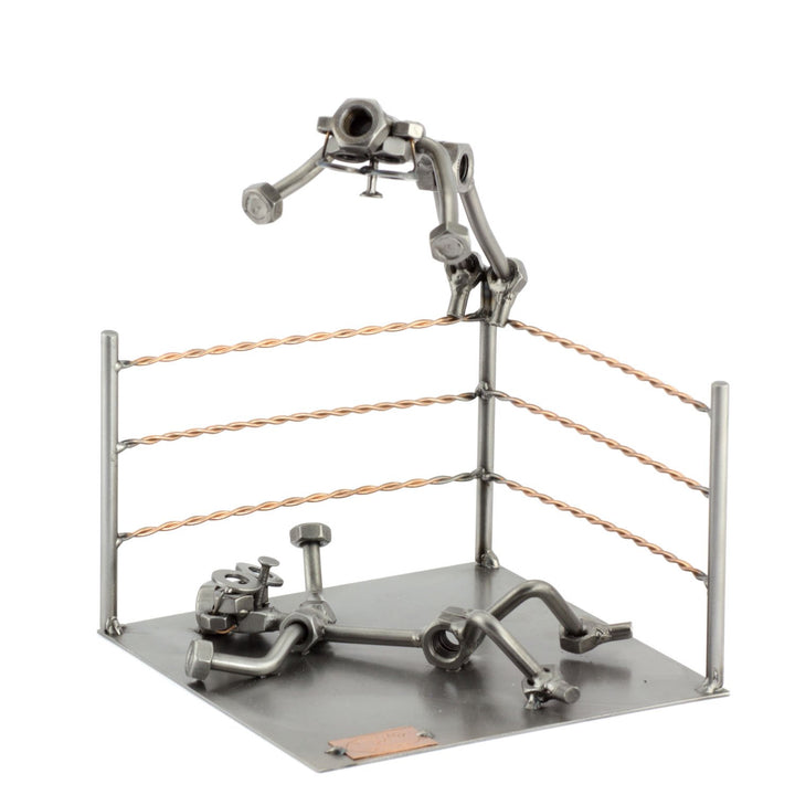 Steelman24 I Schraubenmännchen Wrestling I Made in Germany I Handarbeit I Geschenkidee I Stahlfigur