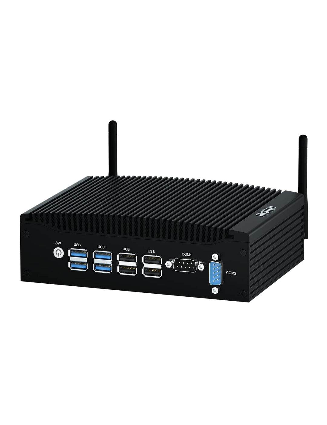 HYSTOU Lüfterloser Industrie Mini PC i5 7300U, Fanless Mini PC 16GB Ram DDR4 512GB SSD 4K Doppel Dis
