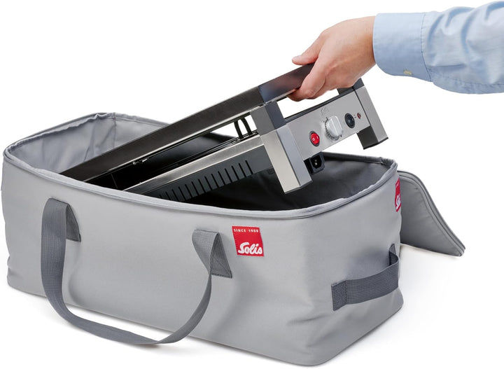 Solis Transport- & Aufbewahrungstasche für 5-in-1 Tischgrill Typ 791 – Grill Tasche mit Fach für Rac