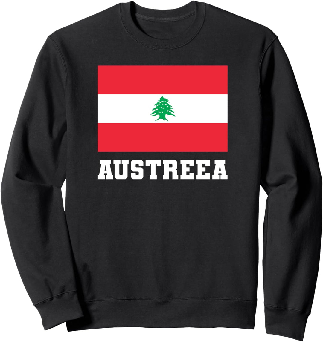 Austria Forest City Flagge AUSTREEA Österreich Meme Sweatshirt