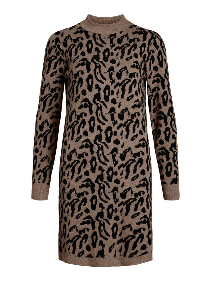 OBJRAY L/S Knit Dress AOP NOOS