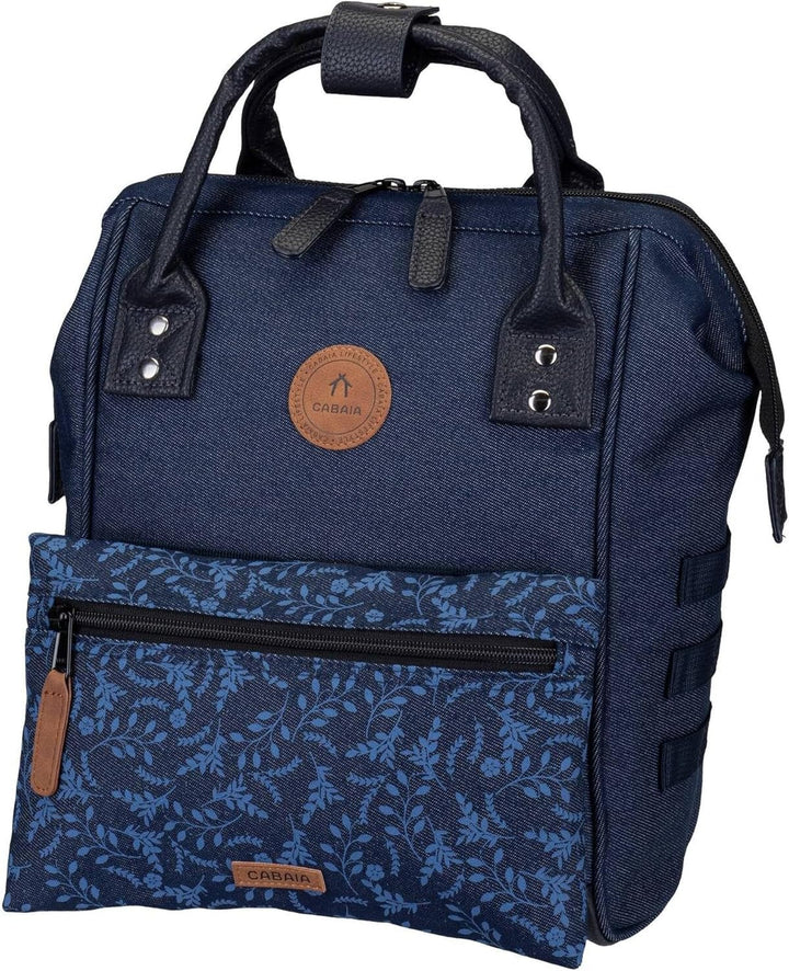 Cabaïa Damen Rucksack Adventurer Recycled Denim Small One Size Einheitsgrösse Blau, Einheitsgrösse B