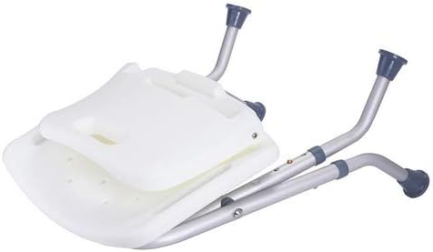 MSV 140702 MSV Duschsitz klappbar mit Rückenlehne höhenverstellbar, 45 x 31 x 68.5 cm