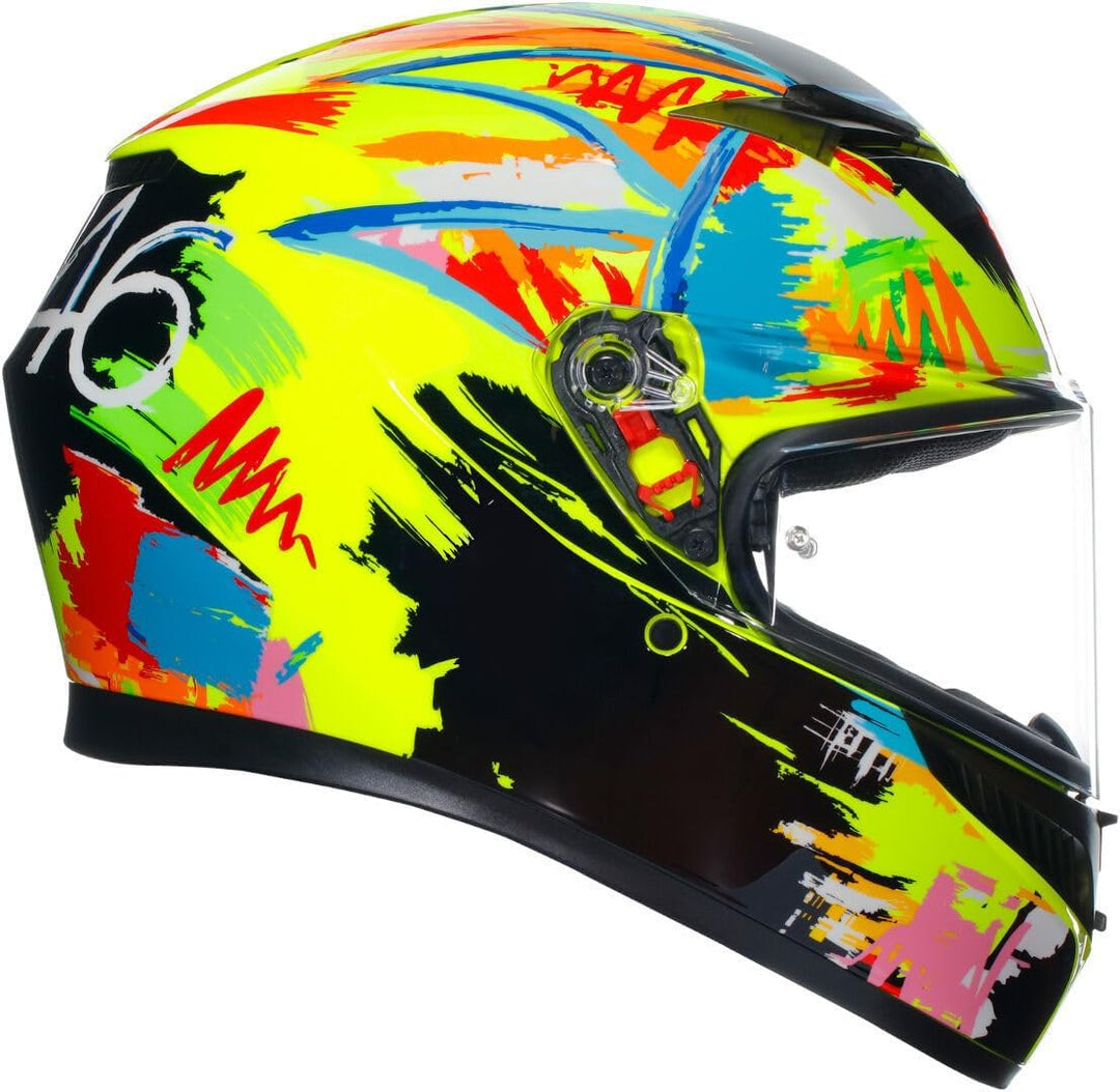 AGV K3 Rossi Winter Test 2019 Integralhelm (gelb/schwarz/blau) L (59), L (59)