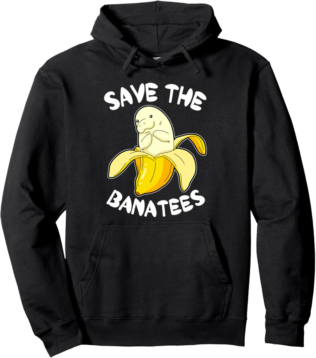 Manatee Hoodie Männer Seekuh Banane Rundschwanzseekuh Pullover Hoodie