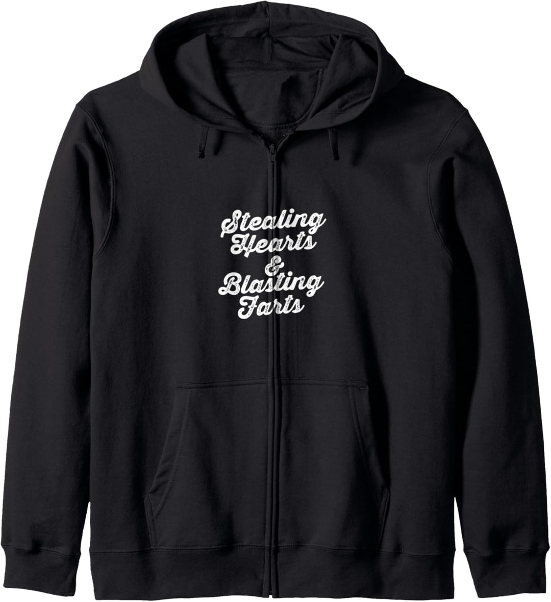 Stealing Hearts & Blasting Farts Funny Minimalist Valentines Kapuzenjacke