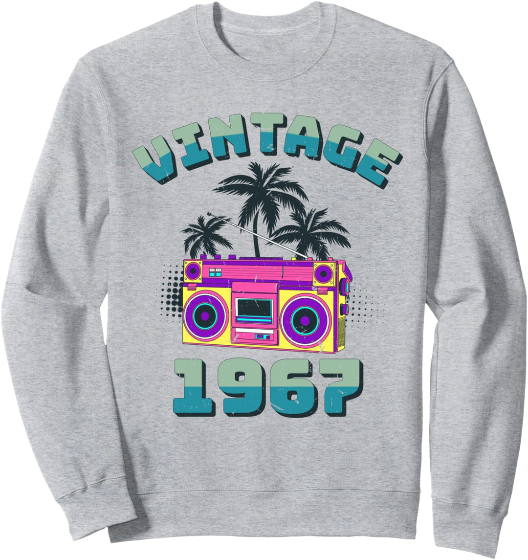 53 Geburtstag Mann Frau Vintage 1967 Jahrgang Geschenk Retro Sweatshirt