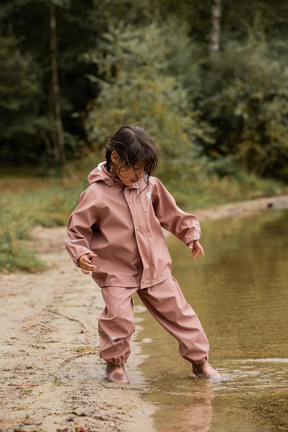 Celavi Unisex Basic Rainwear Set-Solid Pu Regenjacke, 100 Brown