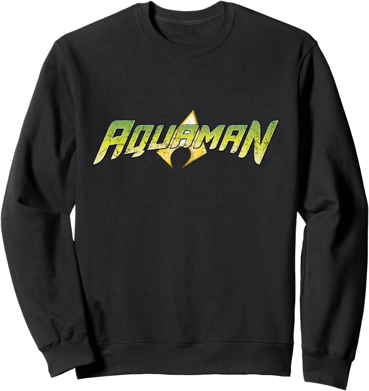 DC-Aquaman-Logo im Used-Look Sweatshirt