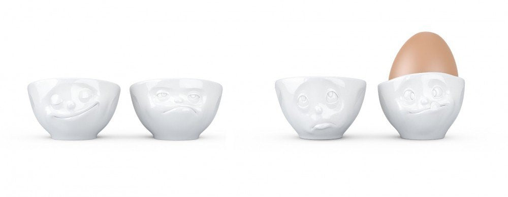 FIFTYEIGHT PRODUCTS 1 und Nr. 2 Eierbecher, Porzellan, weiss, One Size