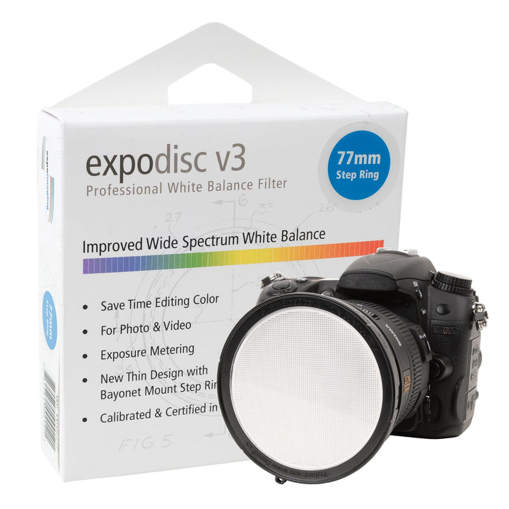 ExpoDisc v3 Professioneller Weissabgleichfilter (77mm), 77mm