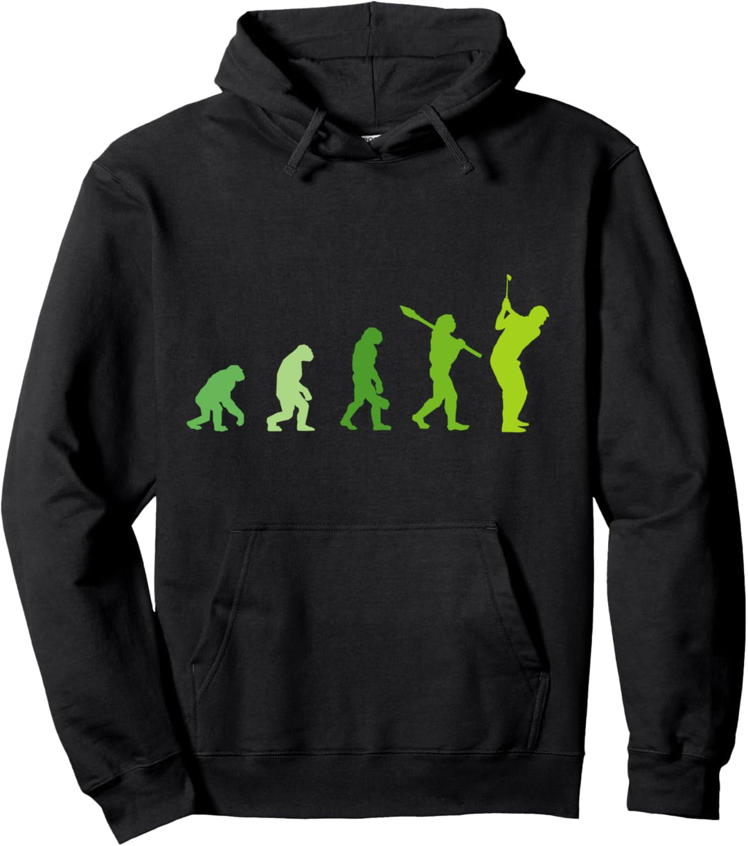 Golfer Evolution Golfspieler Geschenkidee für Golf Fans Pullover Hoodie