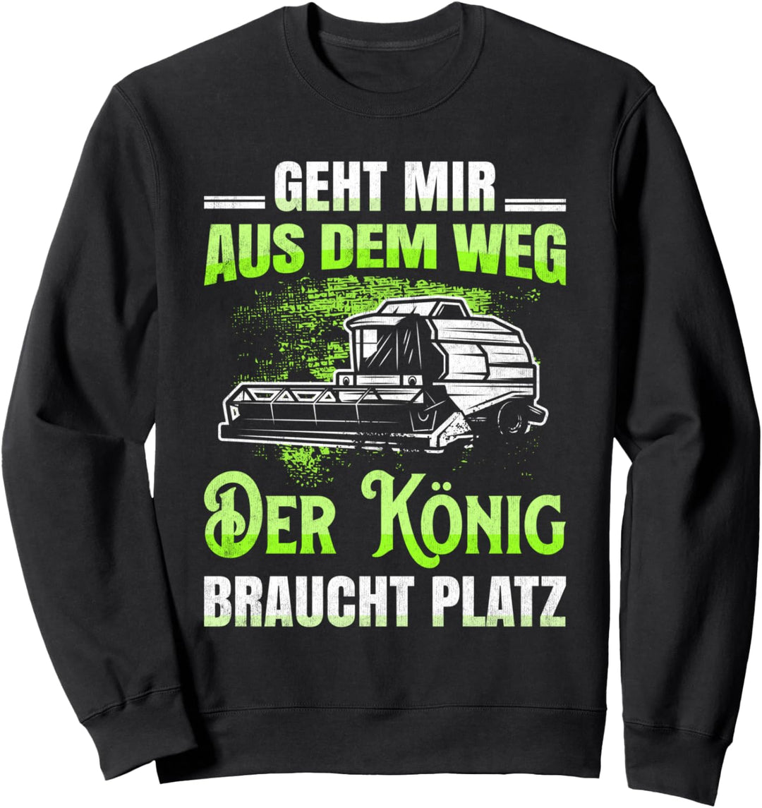 Mähdrescher Bauer Landwirt Geschenk Drescher Feldhäcksler Sweatshirt