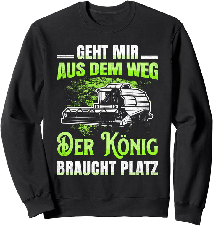 Mähdrescher Bauer Landwirt Geschenk Drescher Feldhäcksler Sweatshirt