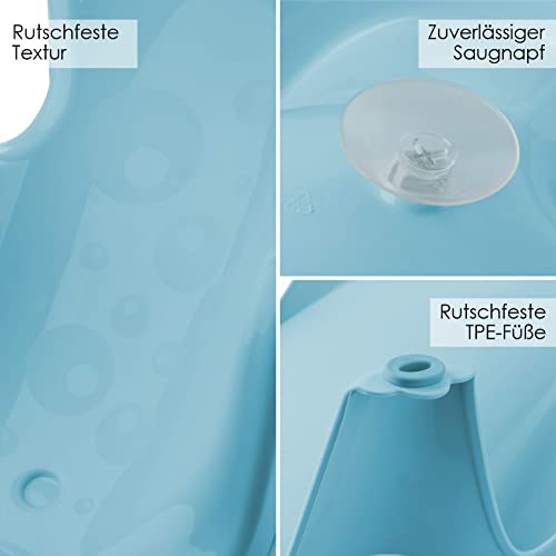 BABYLON Aqua Mini Baby Badewannensitz, ab 0-6 Monate, Antirutsch, Blau blau 2, blau 2
