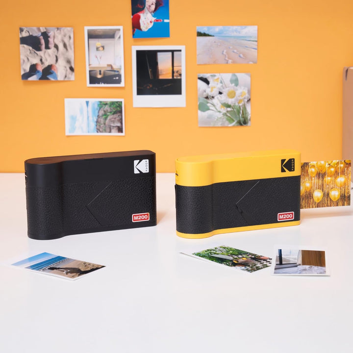 KODAK Mini 2 ERA 4PASS Mobiler Fotodrucker (5,3x8,6cm) (Gelb, Fotodrucker + 8 Blatts) Mini 2 Fotodru