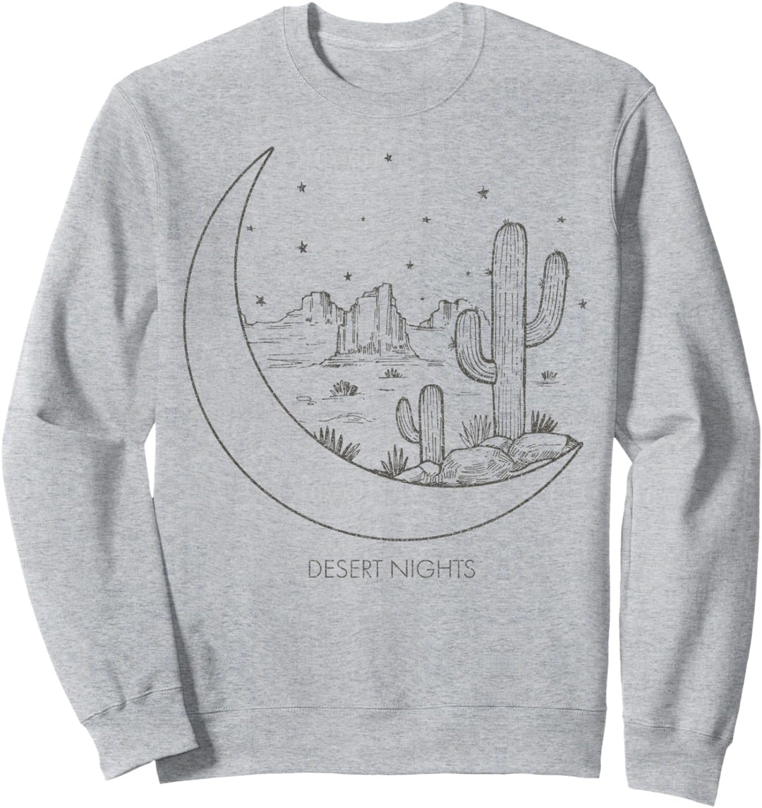 Trendy Desert Nights Outline Sweatshirt