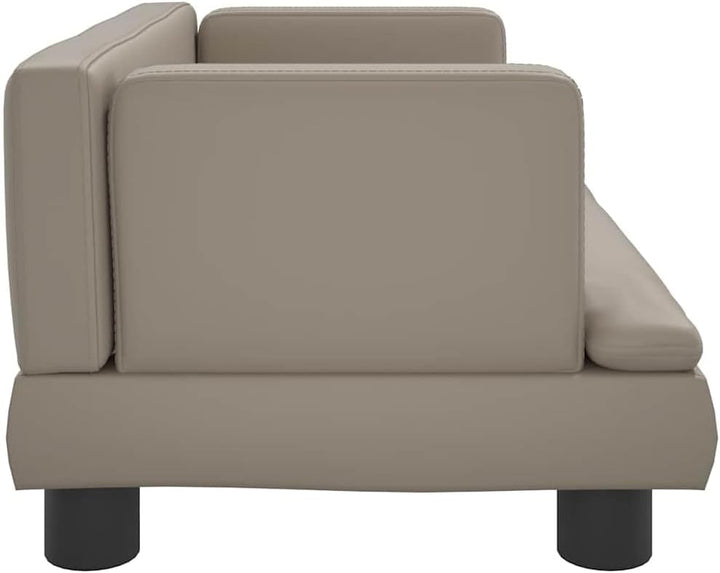 vidaXL Kindersofa Cappuccino-Braun 60x40x30 cm Kunstleder 60 x 40 x 30 cm Cappuccino, 60 x 40 x 30 c