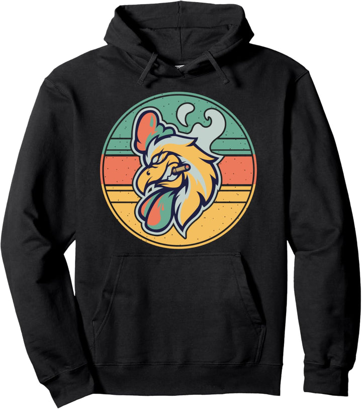 Hühnerstall Bauernhof Tier Landwirtschaft Retro Huhn Pullover Hoodie