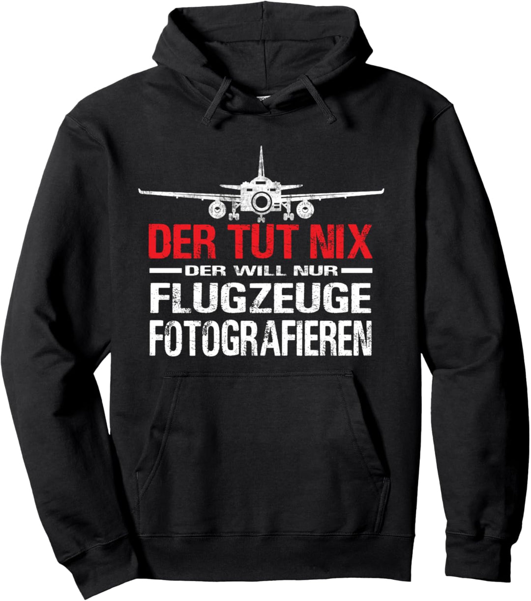 Planespotter Fotograf Spotter Flugzeug fotografieren Pullover Hoodie