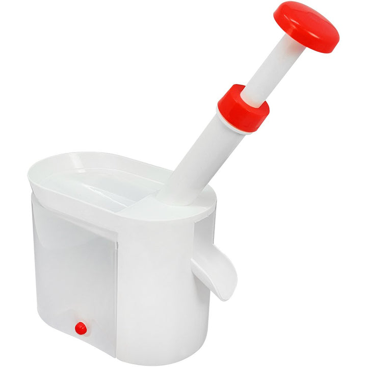 com-four® Kirschentkerner mit grossem Behälter, Standfest mit Saugfüssen (01 Stück - Entkerner V2),