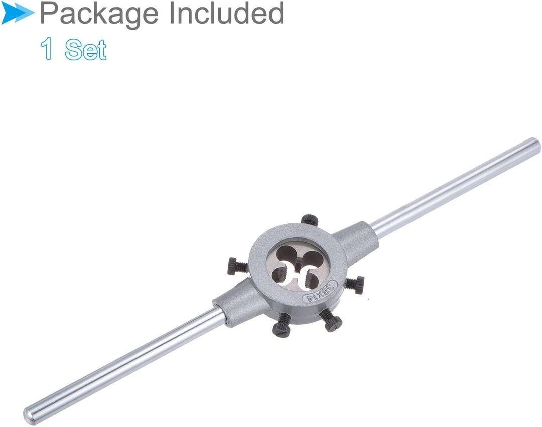 Die Stock Griff Set, M12x1.5 Gewindeschneideisen & Passend für 38mm Aussendurchmesser / M12-M16 Gewi