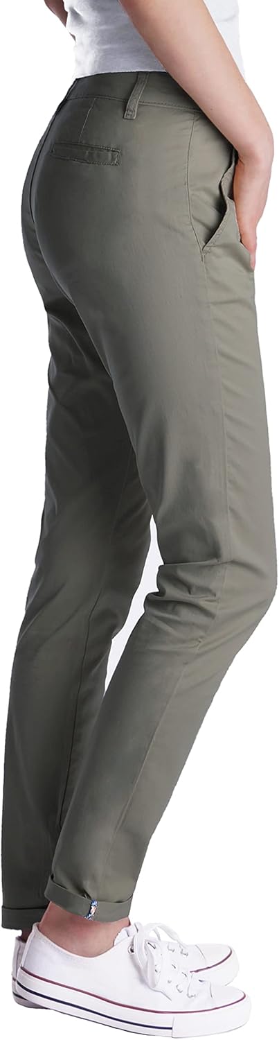 Fraternel Chino Damenhose Stoffhose normal Waist S Khaki, S Khaki