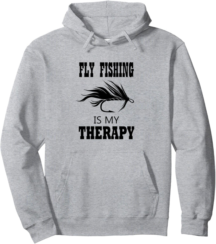 Fischer Angler Forellenfischen als Therapie Pullover Hoodie