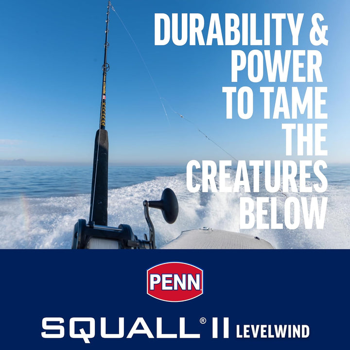 PENN Squall II Level Wind Konventionelle Angelrolle Squall II Level Wind 15LW, Squall II Level Wind