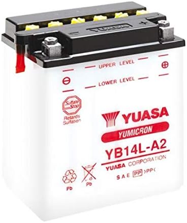 YUASA BATTERIE YB14L-A2 offen ohne Saeure
