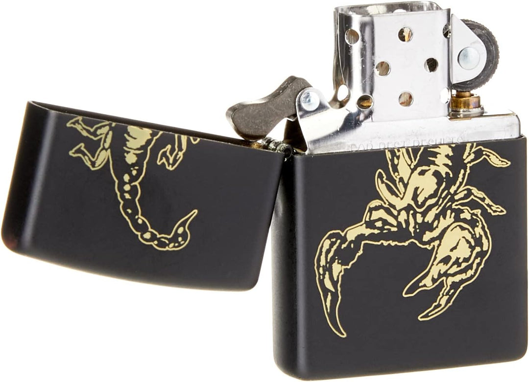 Zippo PL 218 Scorpion Laser Engrave Feuerzeug, Messing, Design, 5,83,81,2