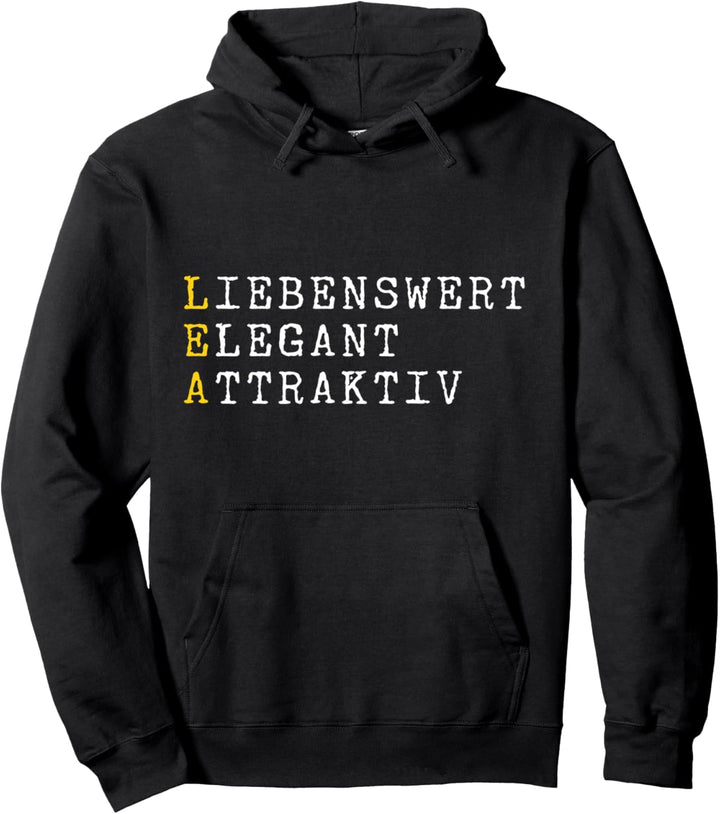 Lea Adjektive Personalisiert, Lea Name, Frau Lea Pullover Hoodie